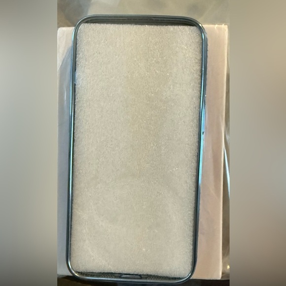 iPhone 14- Luxury Glitter Phone Case with Ring Holder - Silver and blue - Picture 8 of 8